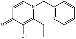 4(1H)-Pyridinone,2-ethyl-3-hydroxy-1-(2-pyridinylmethyl)-(9CI) Struktur