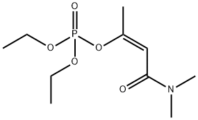 Phosphoric acid diethyl=2-(dimethylcarbamoyl)-1-methylvinyl ester Struktur