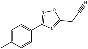 3-(4-METHYLPHENYL)-1,2,4-OXADIAZOL-5-YL]ACETONITRILE Struktur