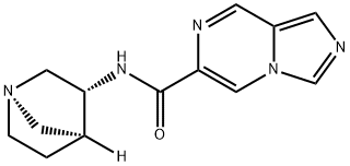 Imidazo[1,5-a]pyrazine-6-carboxamide, N-(1R,3R,4S)-1-azabicyclo[2.2.1]hept- Struktur