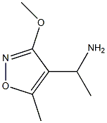 4-Isoxazolemethanamine,3-methoxy--alpha-,5-dimethyl-(9CI) Struktur