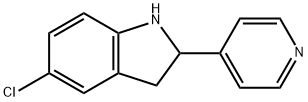 1H-Indole,5-chloro-2,3-dihydro-2-(4-pyridinyl)-(9CI) Struktur