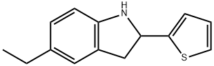 1H-Indole,5-ethyl-2,3-dihydro-2-(2-thienyl)-(9CI) Struktur