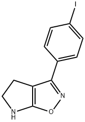 4H-Pyrrolo[3,2-d]isoxazole,5,6-dihydro-3-(4-iodophenyl)-(9CI) Struktur