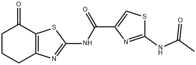 4-Thiazolecarboxamide,2-(acetylamino)-N-(4,5,6,7-tetrahydro-7-oxo-2-benzothiazolyl)-(9CI) Struktur