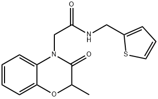 4H-1,4-Benzoxazine-4-acetamide,2,3-dihydro-2-methyl-3-oxo-N-(2-thienylmethyl)-(9CI) Struktur