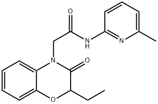 4H-1,4-Benzoxazine-4-acetamide,2-ethyl-2,3-dihydro-N-(6-methyl-2-pyridinyl)-3-oxo-(9CI) Struktur