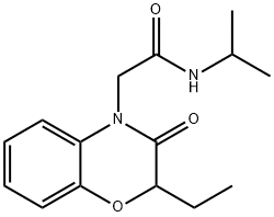 4H-1,4-Benzoxazine-4-acetamide,2-ethyl-2,3-dihydro-N-(1-methylethyl)-3-oxo-(9CI) Struktur