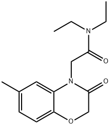 4H-1,4-Benzoxazine-4-acetamide,N,N-diethyl-2,3-dihydro-6-methyl-3-oxo-(9CI) Struktur