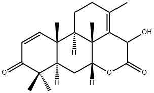 15-Hydroxy-4-methylpicrasa-1,13-diene-3,16-dione Struktur