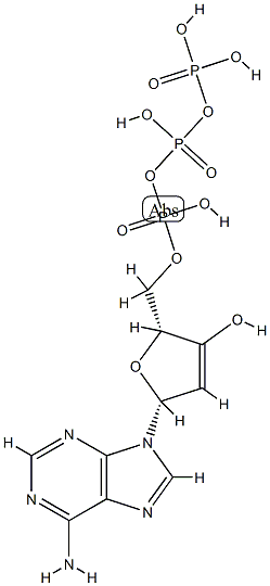 adenosine 2',3'-riboepoxide 5'-triphosphate Struktur