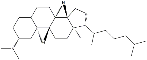 N,N-Dimethylcholestan-2α-amine Struktur