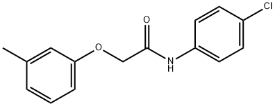 N-(4-chlorophenyl)-2-(3-methylphenoxy)acetamide Struktur