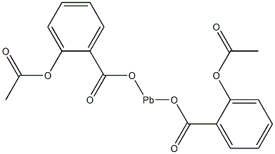 bis(o-acetoxybenzoato)lead Struktur