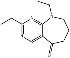 5H-Pyrimido[4,5-b]azepin-5-one,2,9-diethyl-6,7,8,9-tetrahydro-(9CI) Struktur