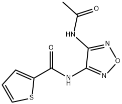 2-Thiophenecarboxamide,N-[4-(acetylamino)-1,2,5-oxadiazol-3-yl]-(9CI) Struktur