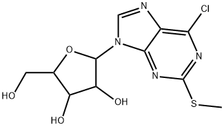 2-METHYLTHIO-6-CHLOROPURINE RIBOSIDE (2MeS6ClPR) Struktur