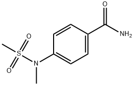 4-[methyl(methylsulfonyl)amino]benzamide Struktur