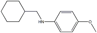 N-(cyclohexylmethyl)-4-methoxyaniline Struktur