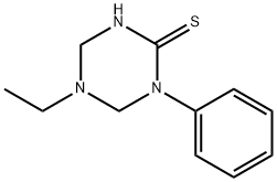 1,3,5-Triazine-2(1H)-thione,5-ethyltetrahydro-1-phenyl-(9CI) Struktur