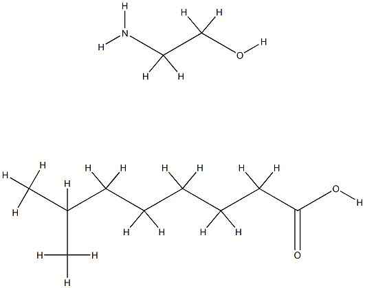 isononanoic acid, compound with 2-aminoethanol (1:1) Struktur