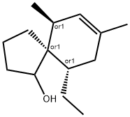 Spiro[4.5]dec-7-en-1-ol, 10-ethyl-6,8-dimethyl-, (5R,6S,10S)-rel- (9CI) Struktur