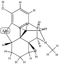 4,5α-Epoxy-17-methylmorphinan-3,14-diol Struktur