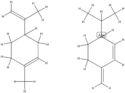 beta-phellandrene/ dipentene copolymer Struktur