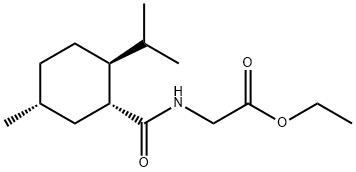 N-((Ethoxycarbonyl)methyl)-P-menthane-3-carboxamide Struktur