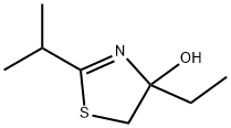 4-Thiazolol,4-ethyl-4,5-dihydro-2-(1-methylethyl)-(9CI) Struktur