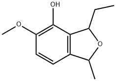 4-Isobenzofuranol,3-ethyl-1,3-dihydro-5-methoxy-1-methyl-(9CI) Struktur