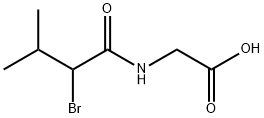 (±)-N-(2-bromo-3-methyl-1-oxobutyl)-glycine  Struktur