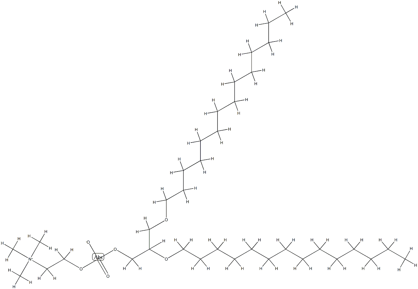 1,2-ditetradecylphosphatidylcholine Struktur