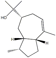 (3S)-1,2,3,3aβ,4,5,6,8aβ-Octahydro-α,α,3α,8-tetramethyl-5α-azulenemethanol Struktur