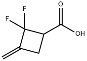 Cyclobutanecarboxylic acid, 2,2-difluoro-3-methylene- (6CI,8CI,9CI) Struktur