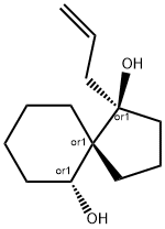 Spiro[4.5]decane-1,6-diol, 1-(2-propenyl)-, (1R,5R,6R)-rel- (9CI) Struktur