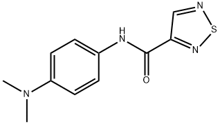 1,2,5-Thiadiazole-3-carboxamide,N-[4-(dimethylamino)phenyl]-(9CI) Struktur