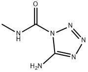 1H-Tetrazole-1-carboxamide,5-amino-N-methyl-(9CI) Struktur