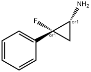 Cyclopropanamine, 2-fluoro-2-phenyl-, (1R,2R)-rel- (9CI) Struktur