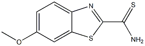 2-Benzothiazolecarbothioamide,6-methoxy-(9CI) Struktur