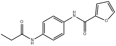 2-Furancarboxamide,N-[4-[(1-oxopropyl)amino]phenyl]-(9CI) Struktur