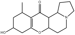 (7ξ,8ξ,9ξ)-13,14,15,16-Tetrahydro-14-hydroxyeleocarpine Struktur