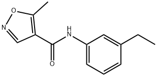 4-Isoxazolecarboxamide,N-(3-ethylphenyl)-5-methyl-(9CI) Struktur