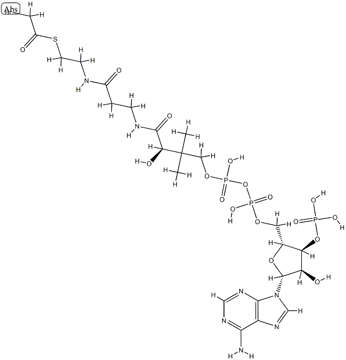 2-bromoacetyl coenzyme A Struktur