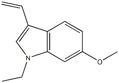 1H-Indole,3-ethenyl-1-ethyl-6-methoxy-(9CI) Struktur