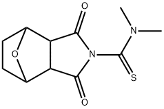 N-(Dimethylthiocarbamoyl)-7-oxabicyclo[2.2.1]heptane-2,3-dicarbimide Struktur