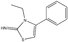 2(3H)-Thiazolimine,3-ethyl-4-phenyl-(9CI) Struktur