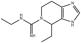 5H-Imidazo[4,5-c]pyridine-5-carboximidamide,N,4-diethyl-1,4,6,7-tetrahydro-(9CI) Struktur