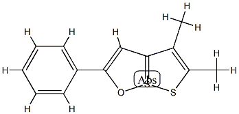 4,5-Dimethyl-2-phenyl[1,2]dithiolo[1,5-b][1,2]oxathiole-7-SIV Struktur