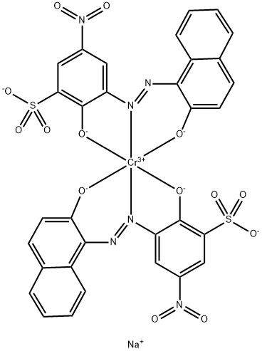 chromate(3-), bis[2-hydroxy-3-[(2-hydroxy-1-naphthalenyl)azo]-5-nitrobenzenesul Struktur